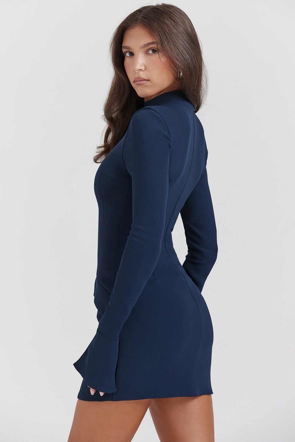 LINA - Chique jurk met flaremouwen